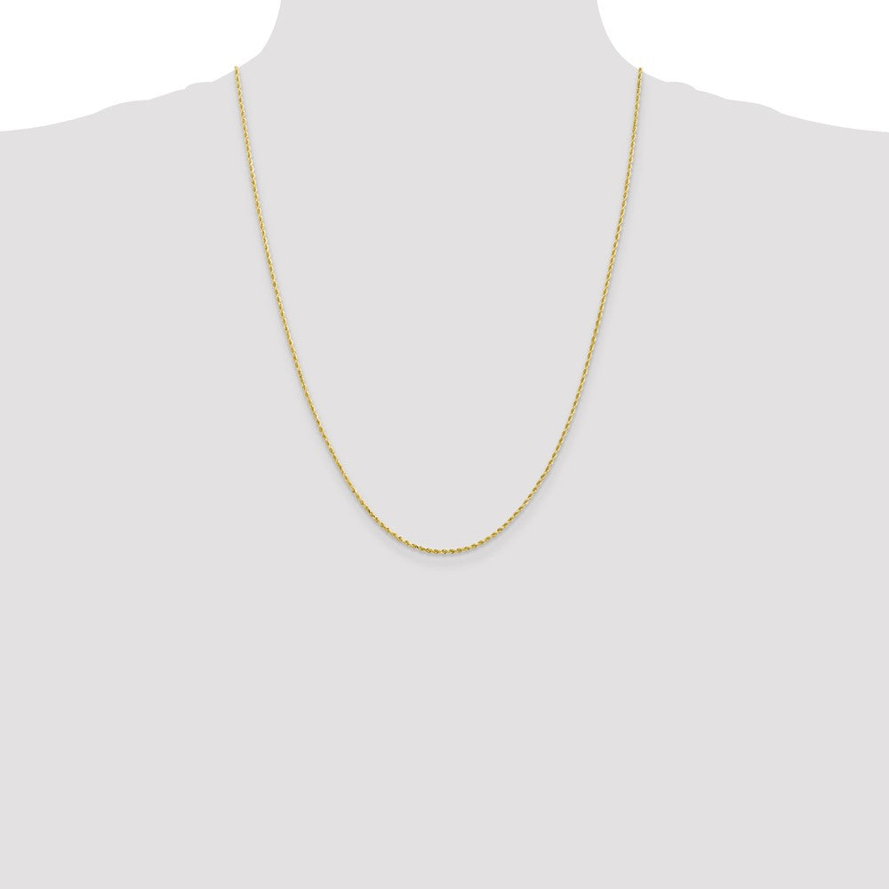 10K 1.75mm Diamond-Cut Rope Chain