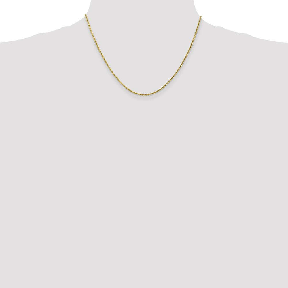 10K 2mm Diamond-Cut Rope Chain