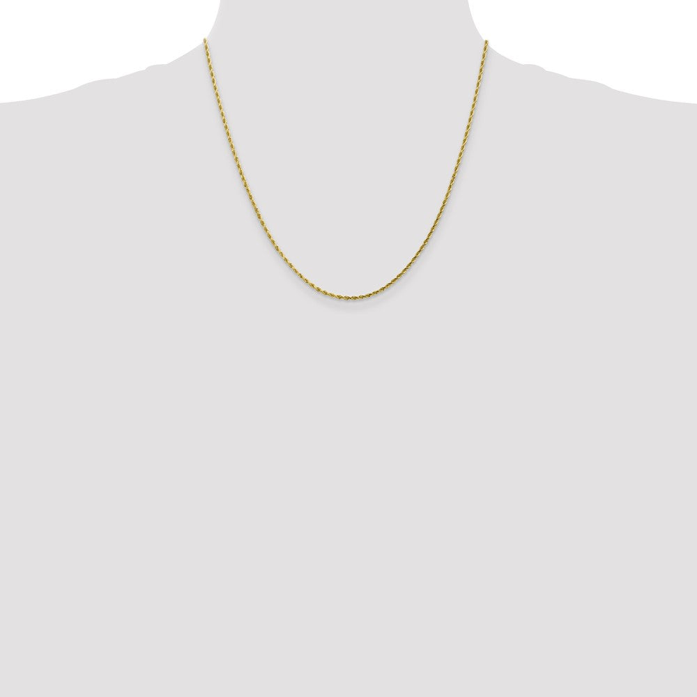 10K 2mm Diamond-Cut Rope Chain