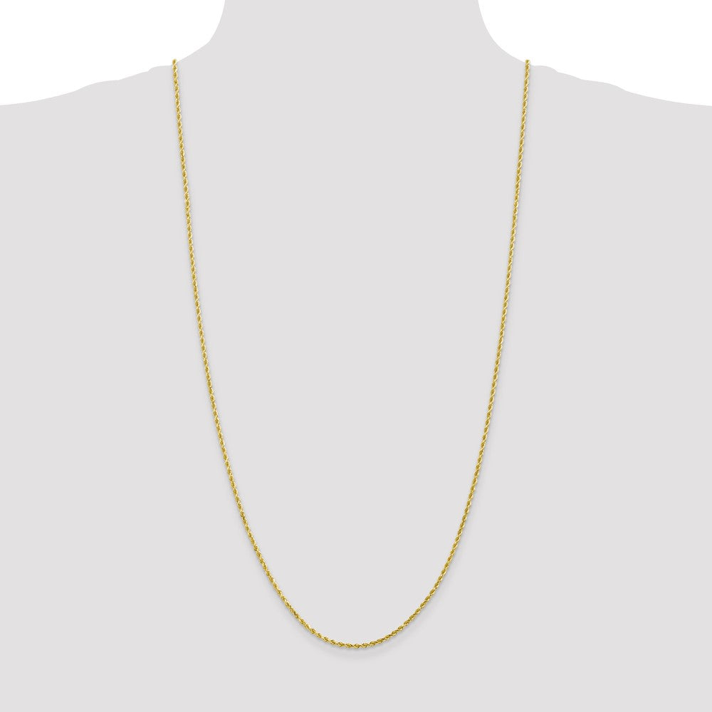 10K 2.25mm Diamond-Cut Rope Chain