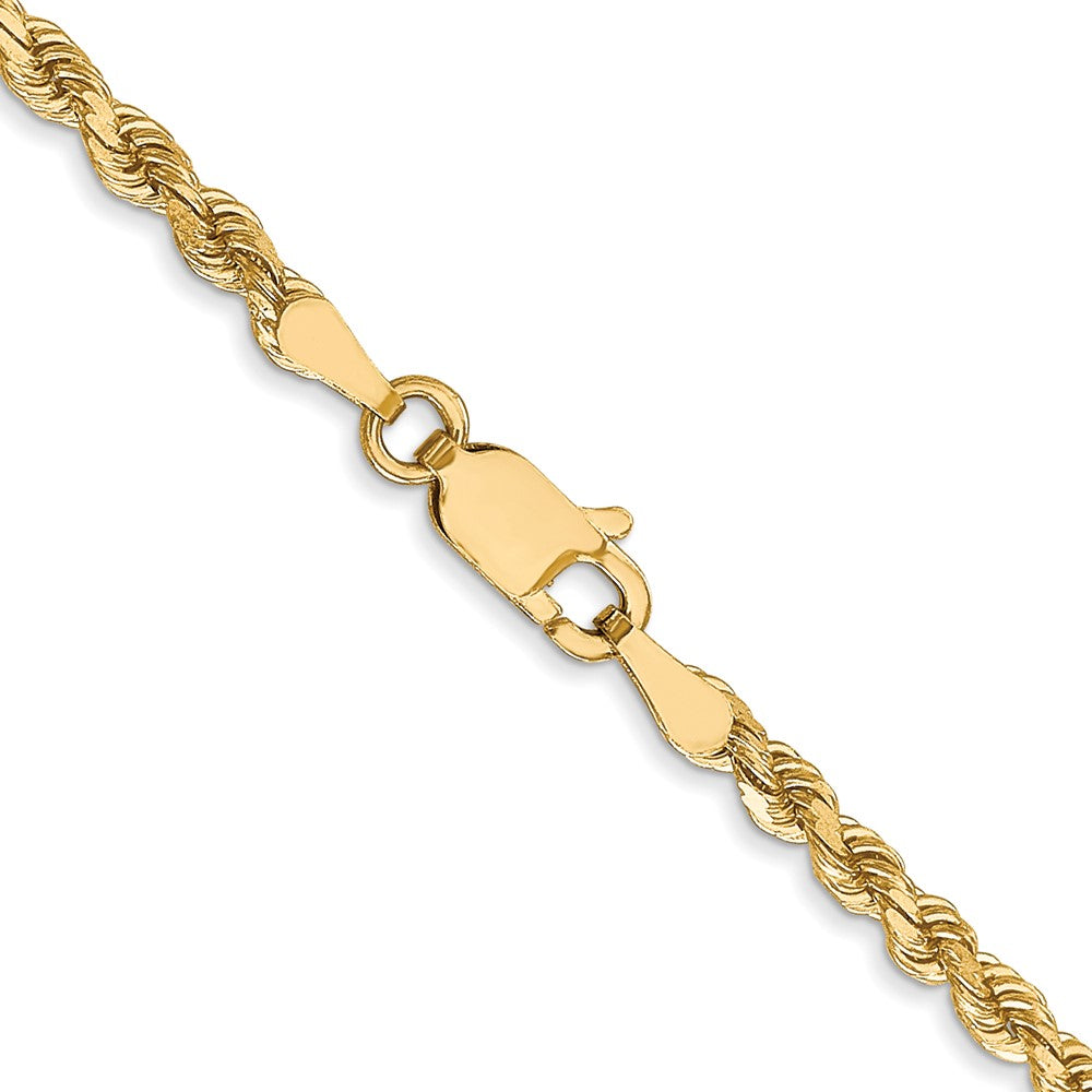 10K 2.75mm Diamond-Cut Rope Chain