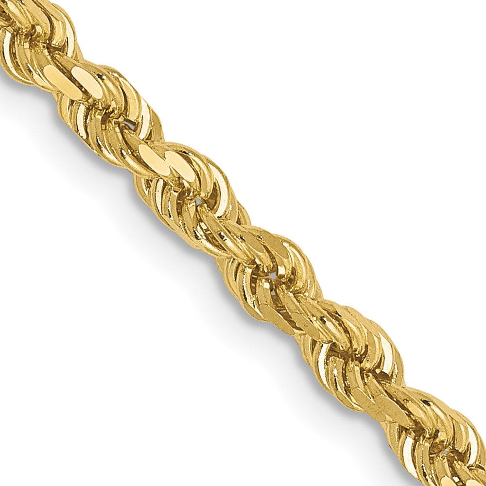 10K 2.75mm Diamond-Cut Rope Chain