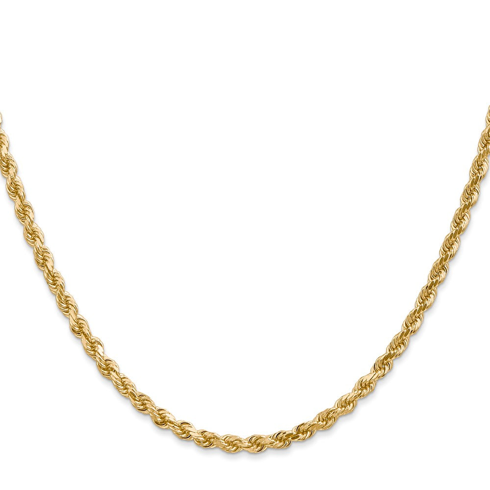 10K 3mm Diamond-Cut Rope Chain