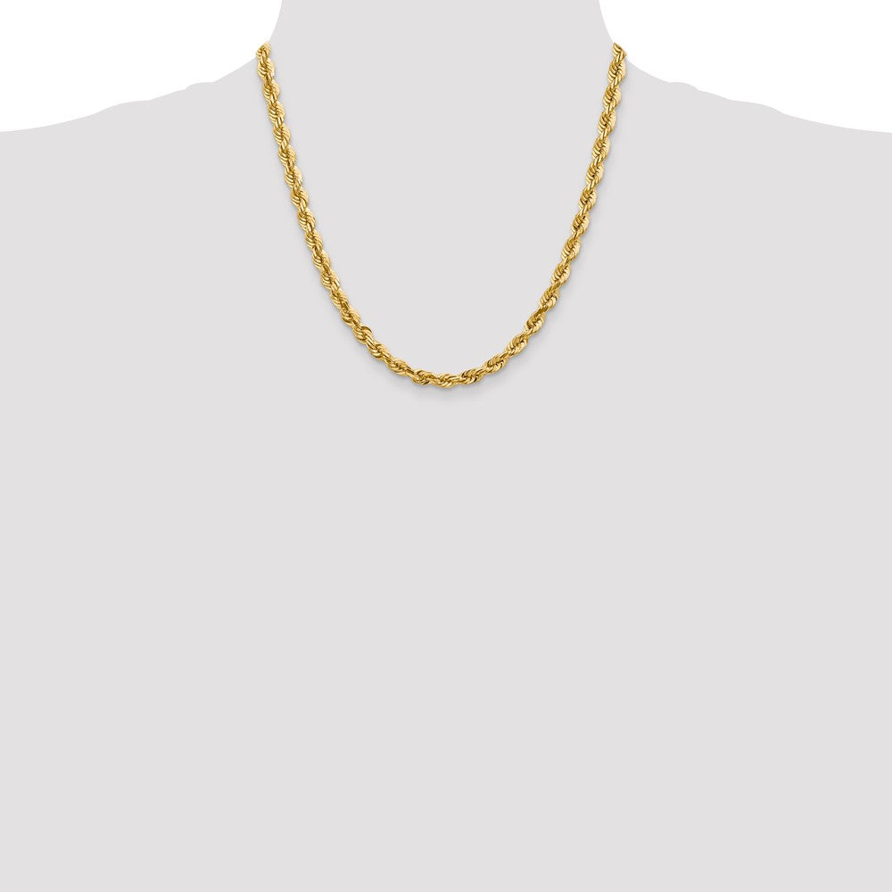 10K 5.5mm Diamond-Cut Rope Chain