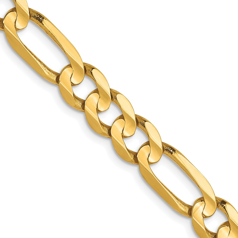 10K 6mm Concave Figaro Chain