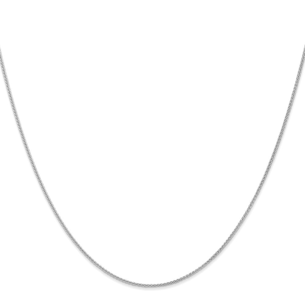 10K White Gold 1mm Spiga Chain