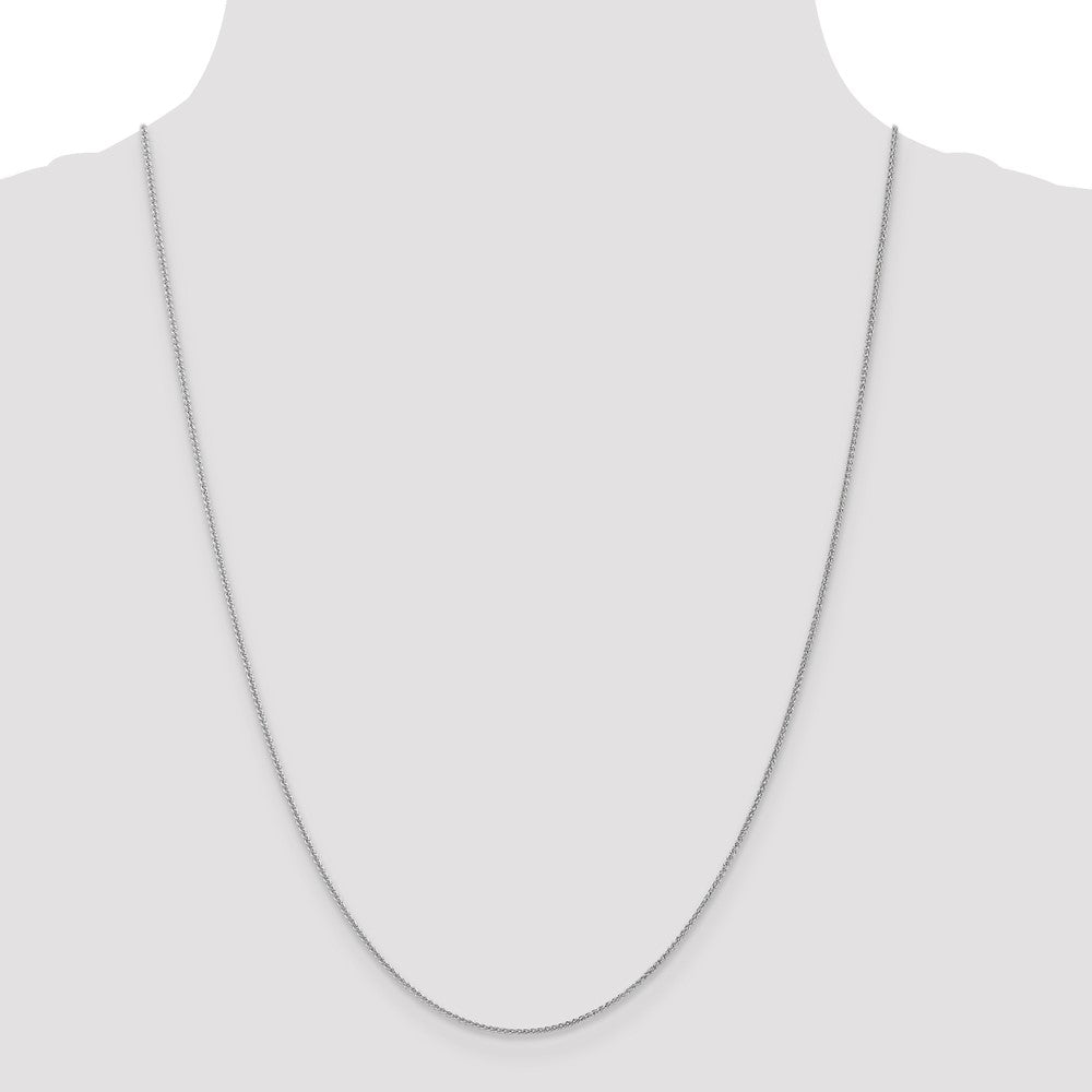 10K White Gold 1mm Spiga Chain