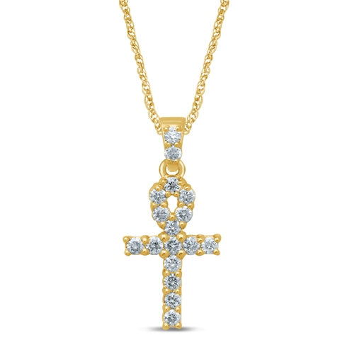 10K Yellow 0.24-0.27Ct D-Dark Cross