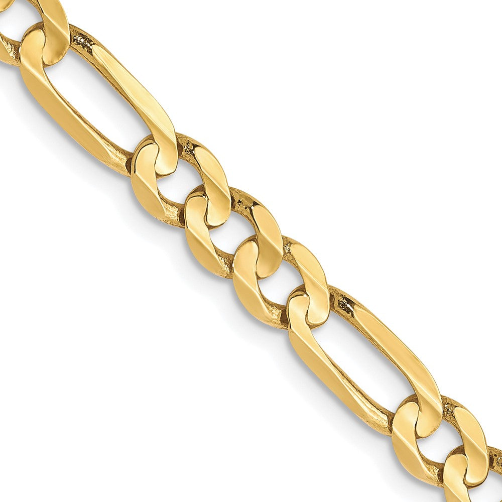 10K 4.5mm Concave Figaro Chain