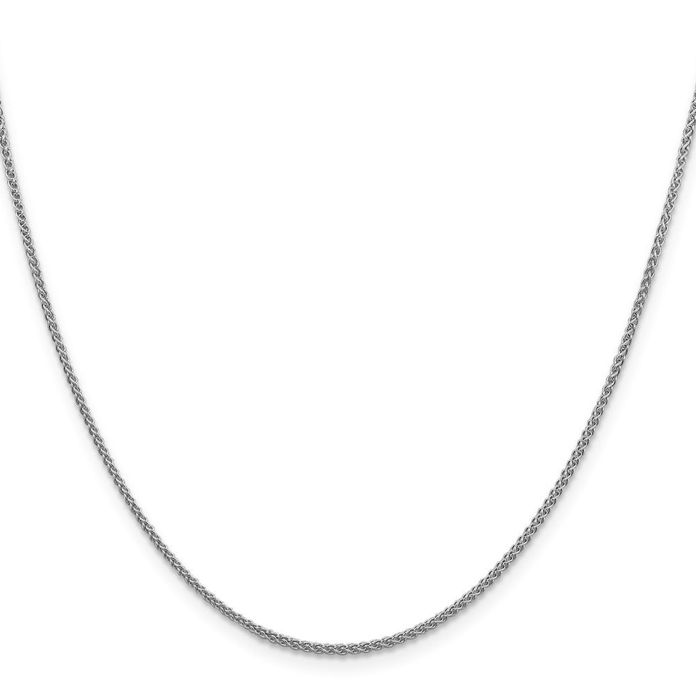 10K White Gold 1.5mm  D/C Spiga Chain