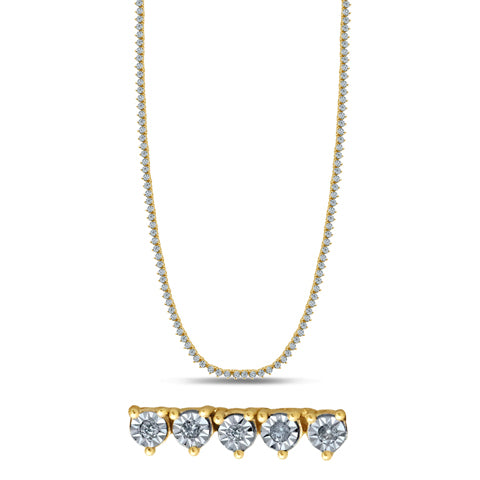 10K Yellow 1.83-2.19Ct D-Necklace