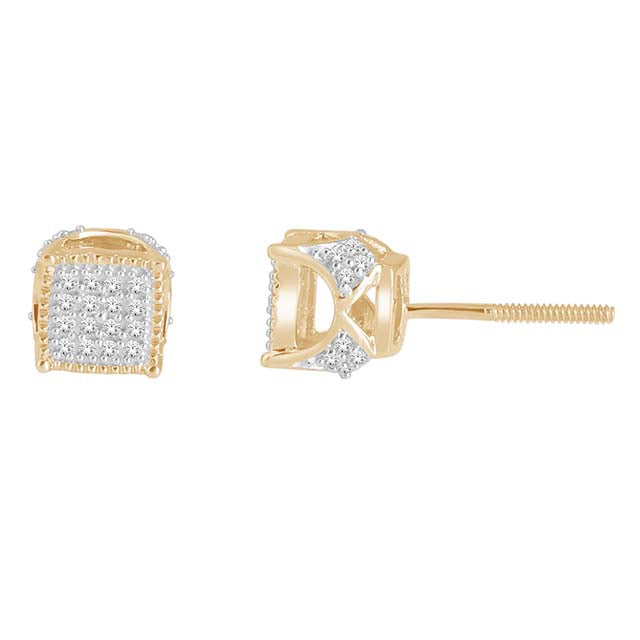 10K Yellow 0.15Ct D-Earring