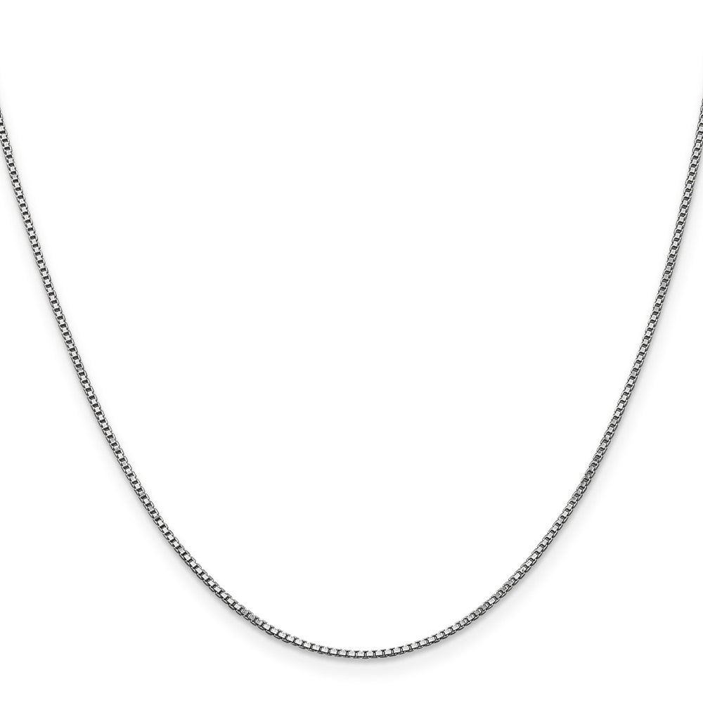 14K White Gold 1mm Box Chain