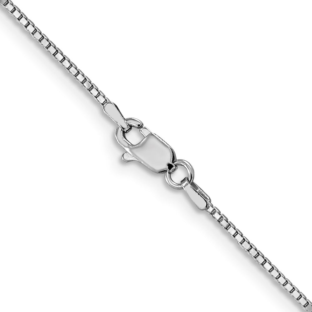 14K White Gold 1mm Box Chain