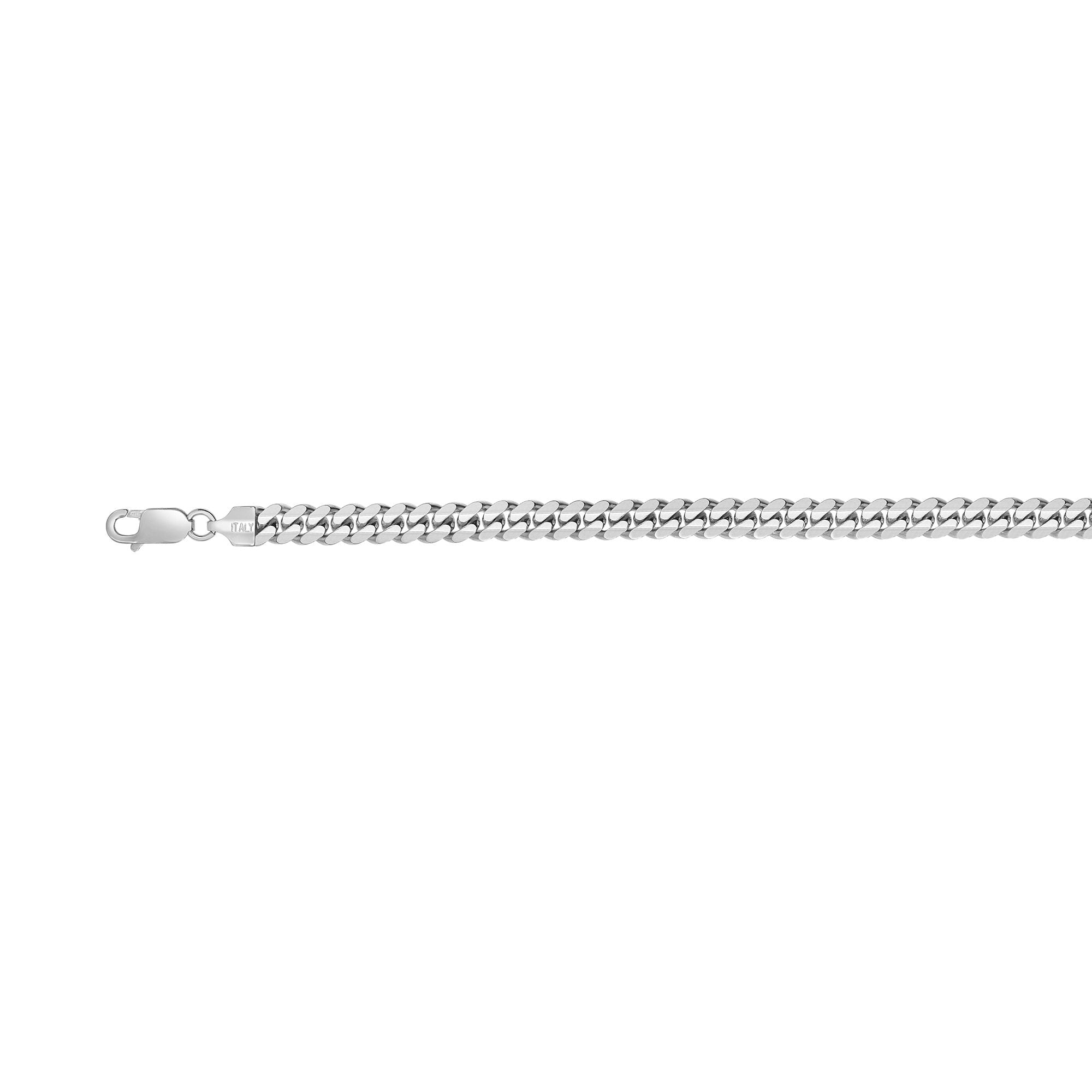 Silver 6.3mm Miami Cuban 28" Chain with Box Lock