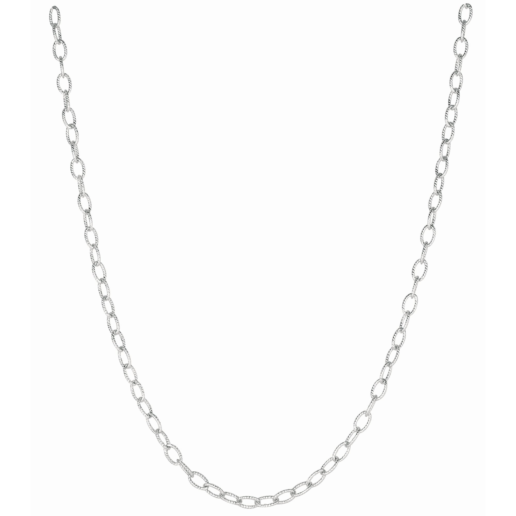 Silver 3.8mm Rolo 18" Chain with Lobster Lock