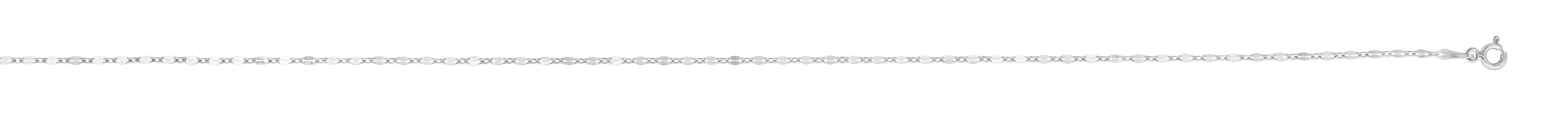 Sterling Silver 2mm Coffee Bean 18" Chain with Lobster Clasp