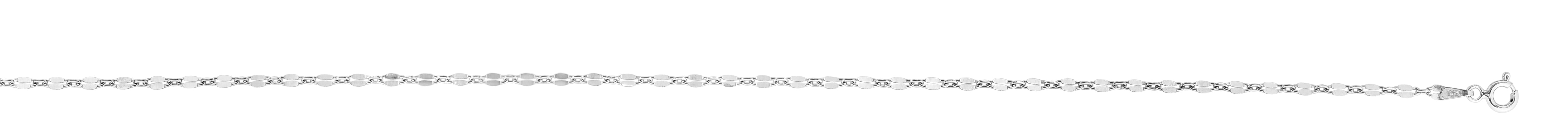 Sterling Silver 2.6mm Coffee Bean 20" Chain with Lobster Clasp