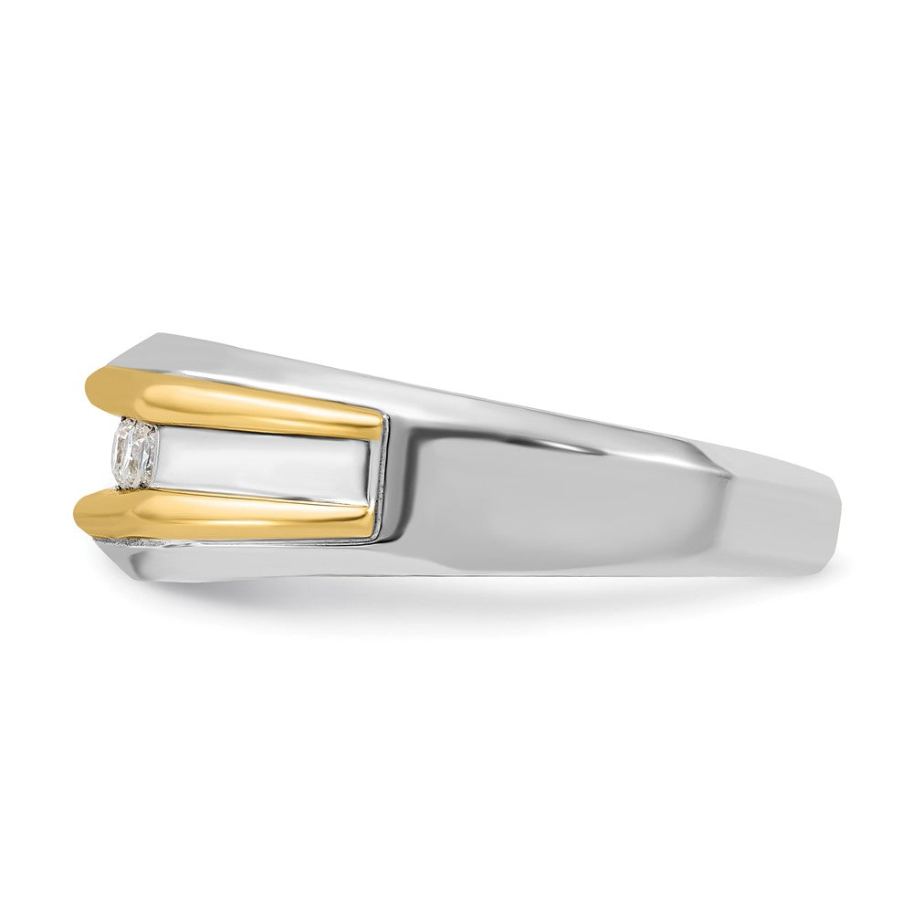 IBGoodman 14k Two-tone Men's Polished 5-Stone Ring Mounting