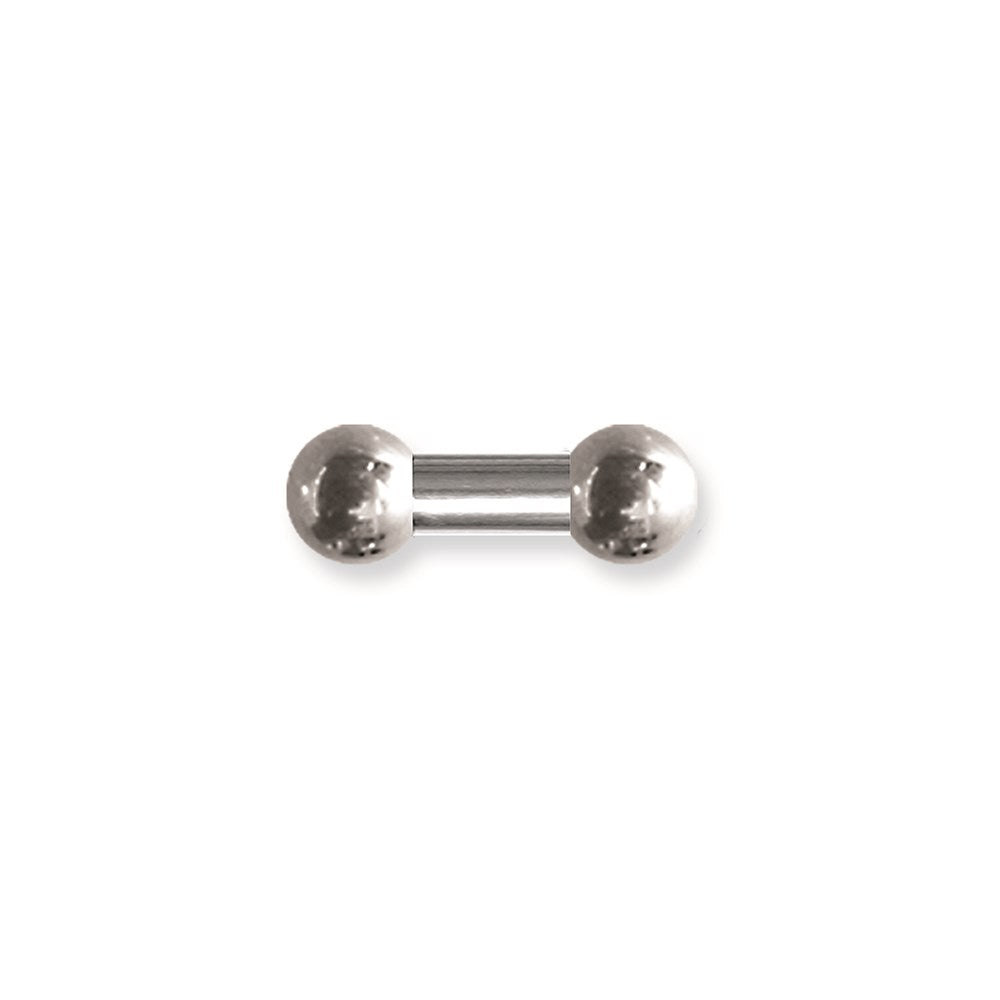 Int Thrd SGSS BB w 2 Stl Balls 0G (8.2mm) 1/2 (13mm)