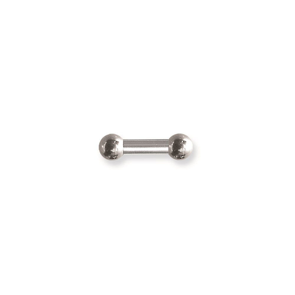 Int Thrd SGSS BB w 2 Stl Balls 4G (5.1mm) 1/2 (13mm) Long