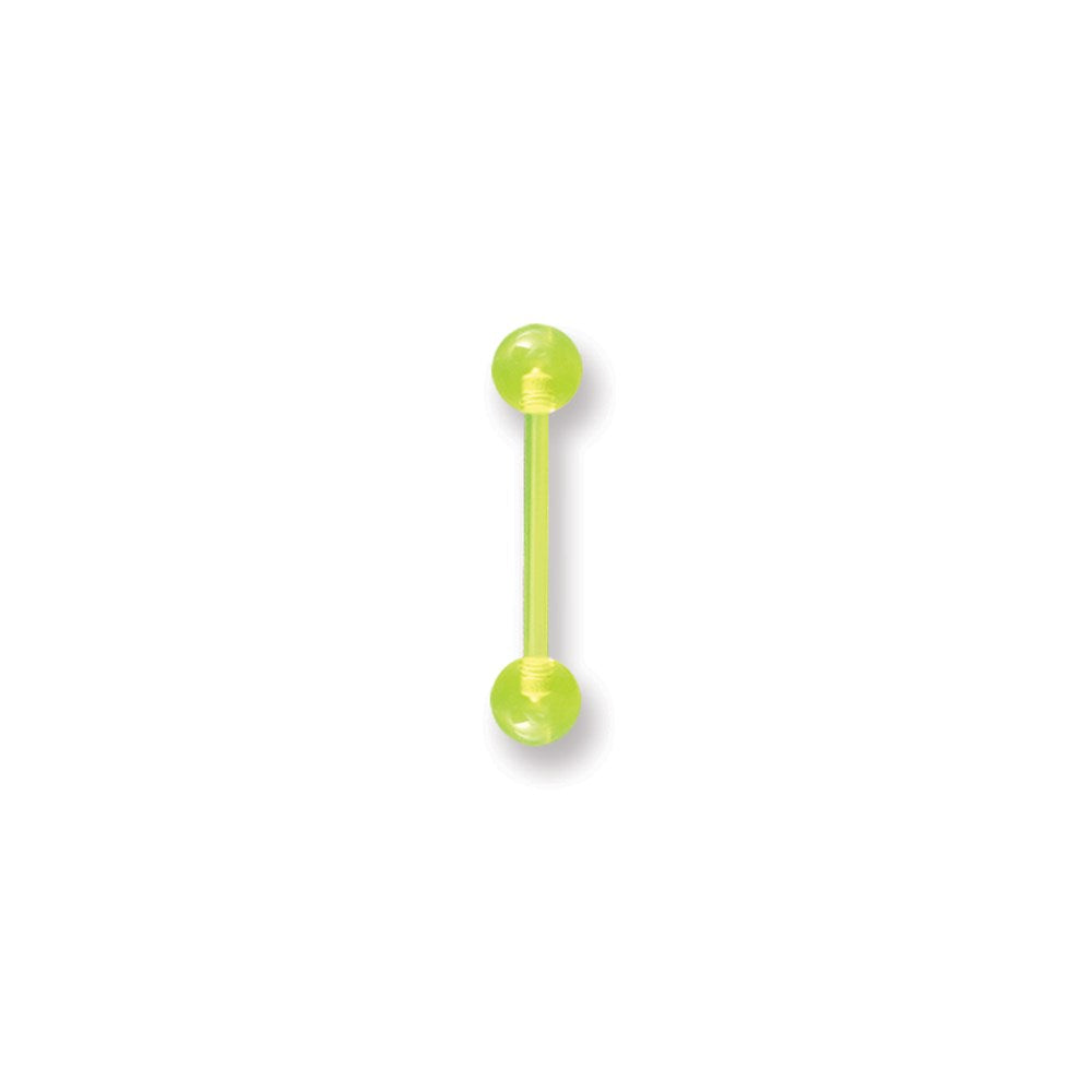 All Acrylic Flexi Shaft BB w UV Sensitive Acrylic Balls 14G (1.6mm) 5/8