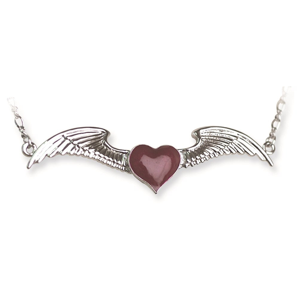 Back Belly Chains Winged Heart w Heart weight Small (Fits 24 to 34 Wa