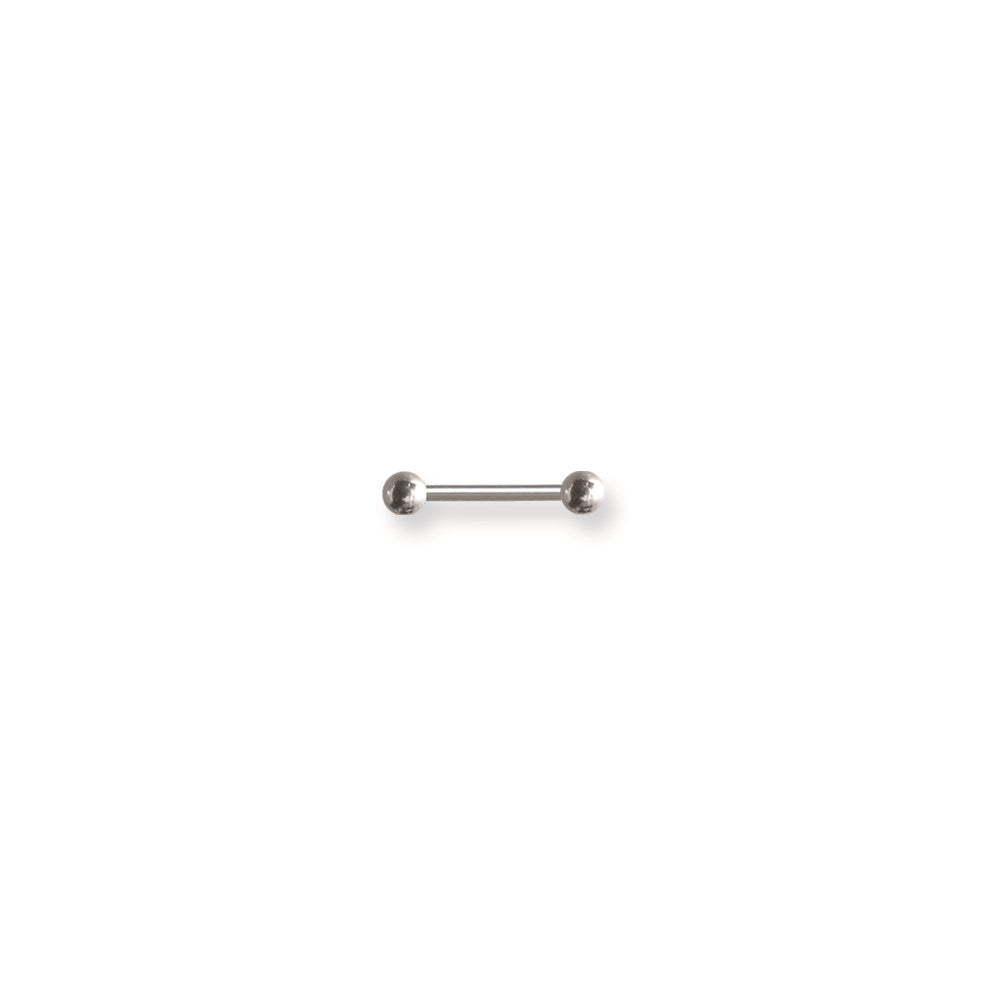 SGSS BB w Stl Balls 14G (1.6mm) 7/16 (12mm) Long w 4x4mm Ball Ends