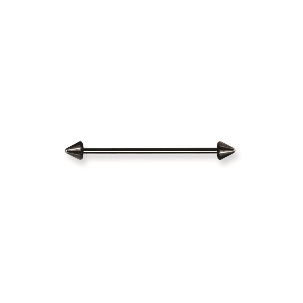 Plated SGSS BB w Cones 14G (1.6mm) 1.5 (39mm) Long Plated BB w 5x5mm Co