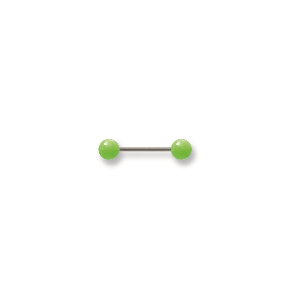 SGSS BB w Glow in the Dark Acrylic Balls 14G (1.6mm) 5/8 (15mm) Long w