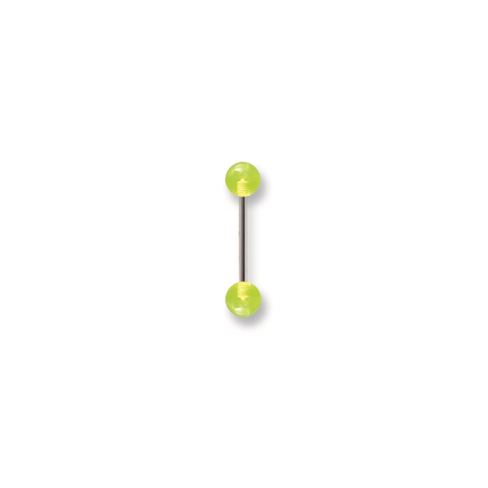 SGSS BB w UV Sensitive Clear Acrylic Balls 14G (1.6mm) 5/8 (15mm) Long