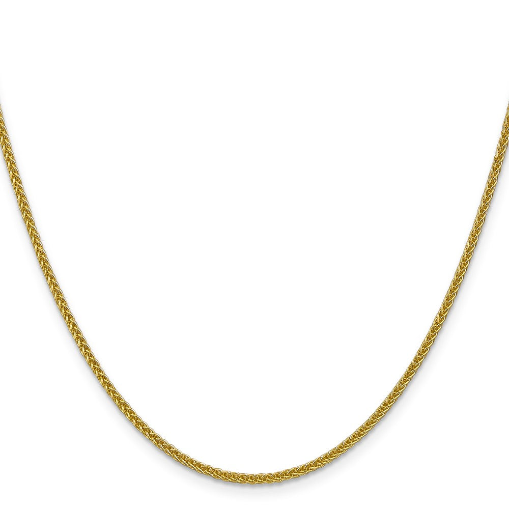 14K 16 inch 2mm Semi-Solid 3-Wire Wheat with Lobster Clasp Chain