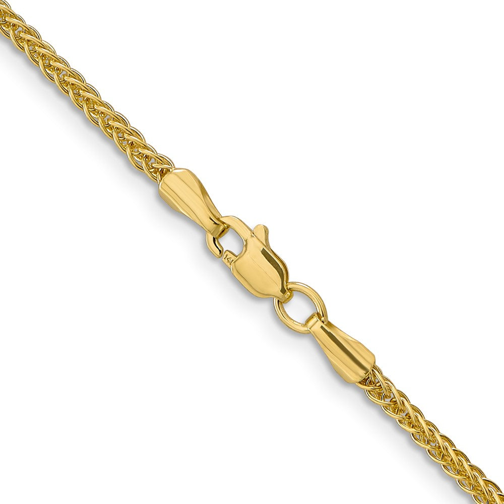 14K 20 inch 2mm Semi-Solid 3-Wire Wheat with Lobster Clasp Chain