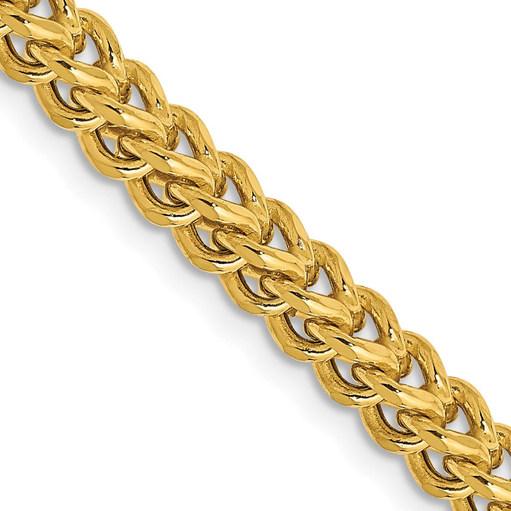 14K 18 inch 3.7mm Semi-Solid Franco with Fancy Lobster Clasp Chain