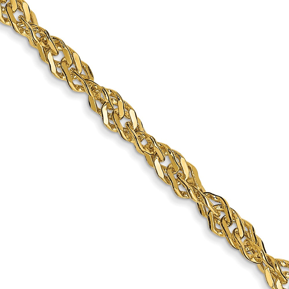 14K 24 inch 2.75mm Lightweight Singapore with Lobster Clasp Chain