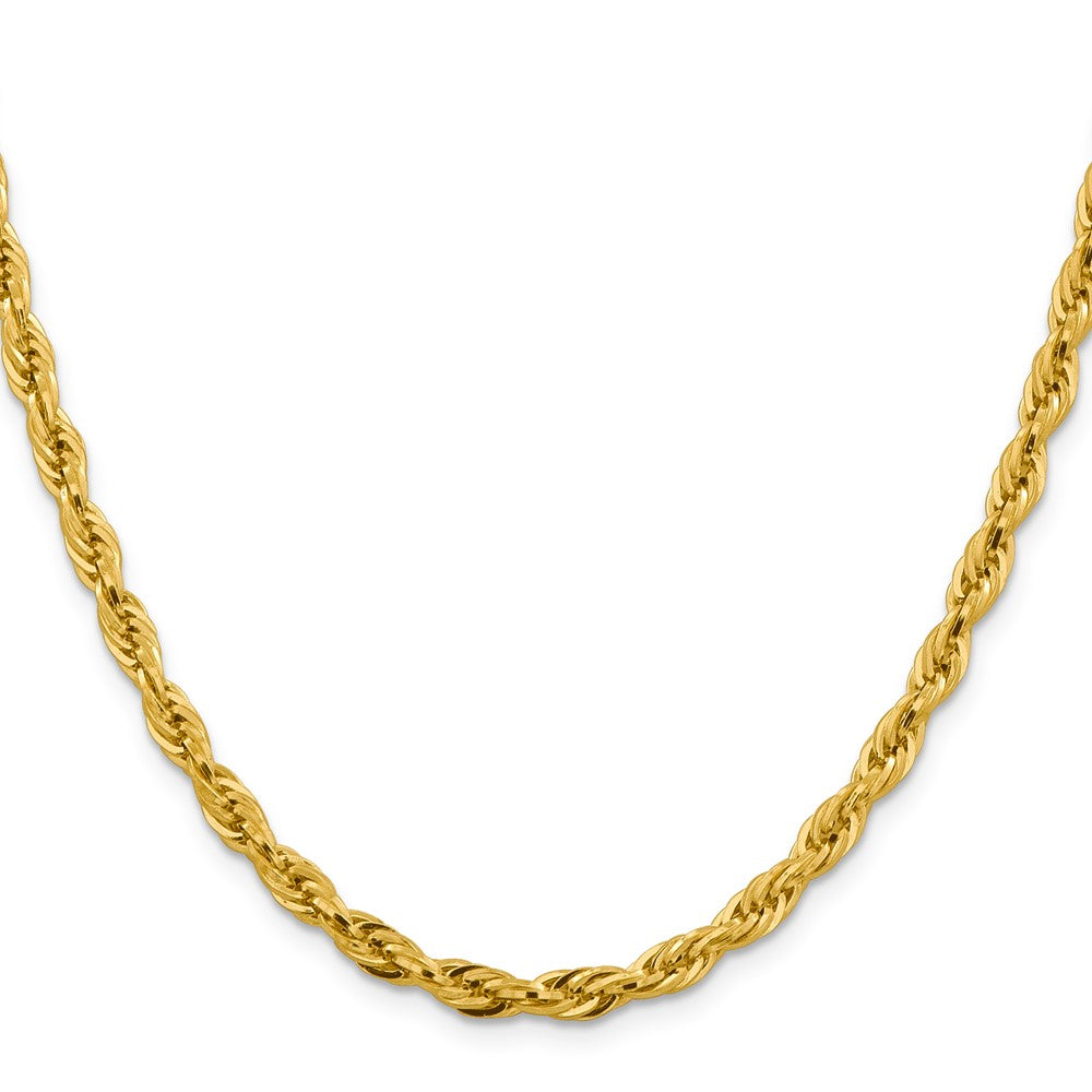 14K 20 inch 4.75mm Semi Solid Rope with Lobster Clasp Chain