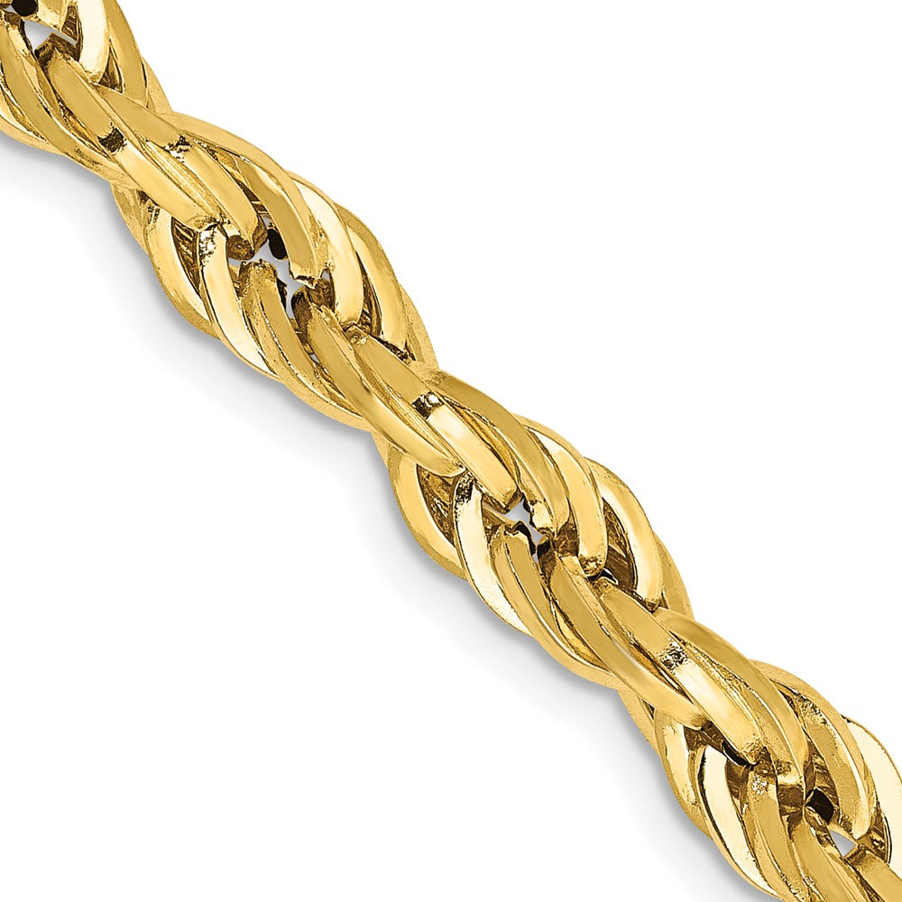 14K 24 inch 5.4mm Semi Solid Rope with Lobster Clasp Chain