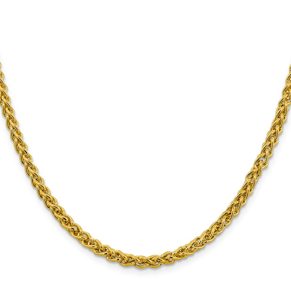 14K 24 inch 4.15mm Semi-Solid Wheat with Lobster Clasp Chain