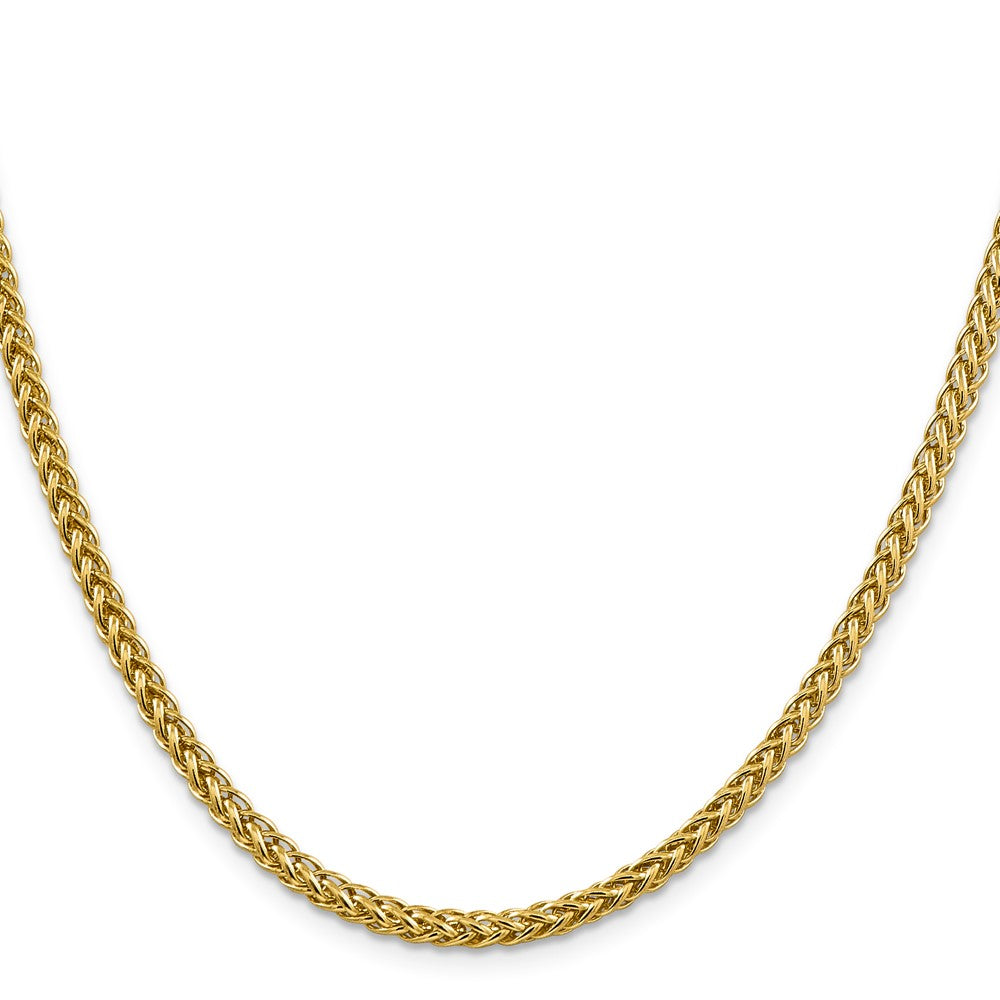 14K 24 inch 4.3mm Semi-Solid 3-Wire Wheat with Lobster Clasp Chain