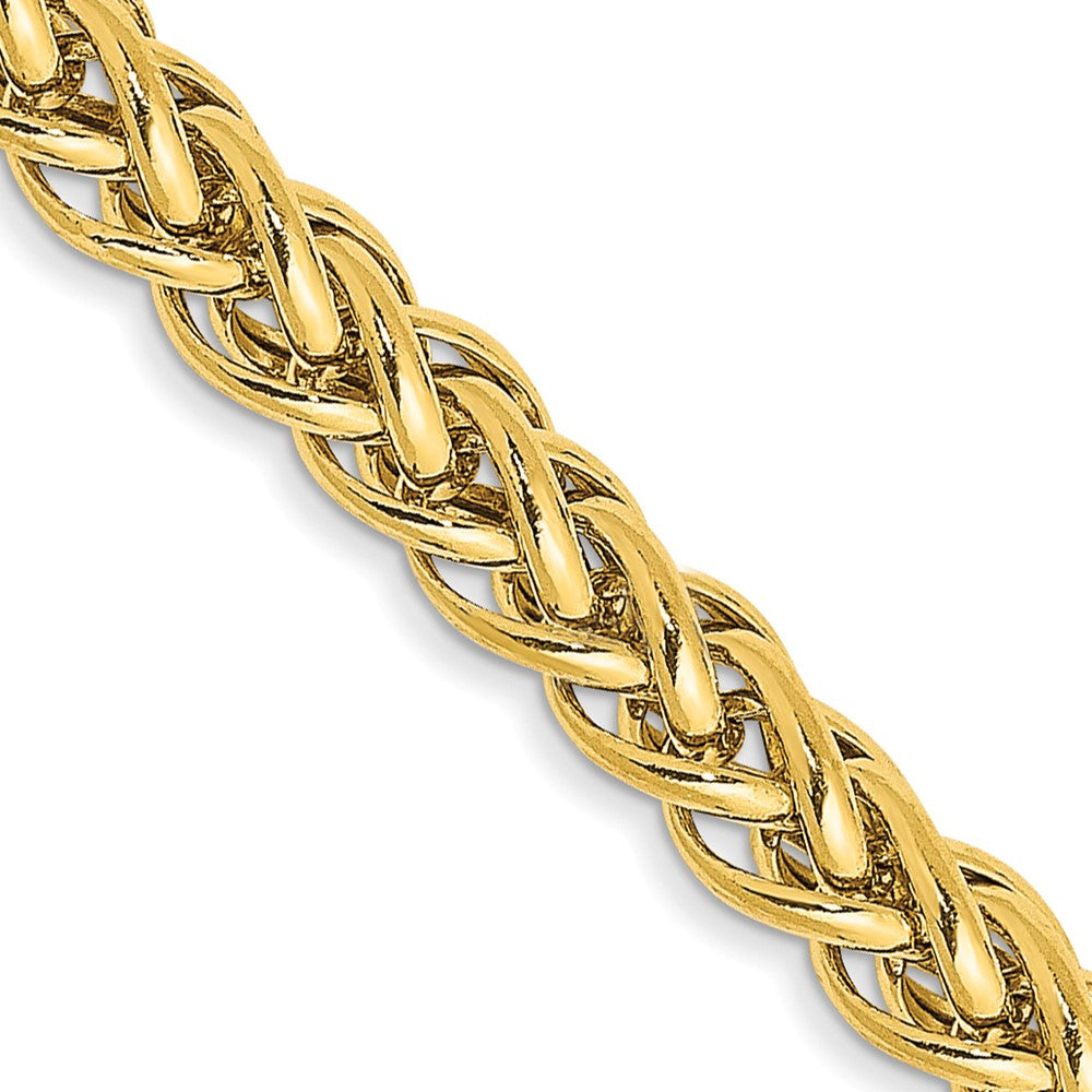 14K 16 inch 4.3mm Semi-Solid 3-Wire Wheat with Lobster Clasp Chain