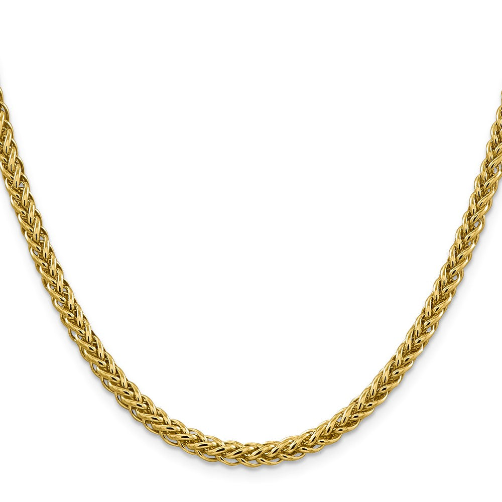 14K 26 inch 4.65mm Semi-Solid 3-Wire Wheat with Lobster Clasp Chain