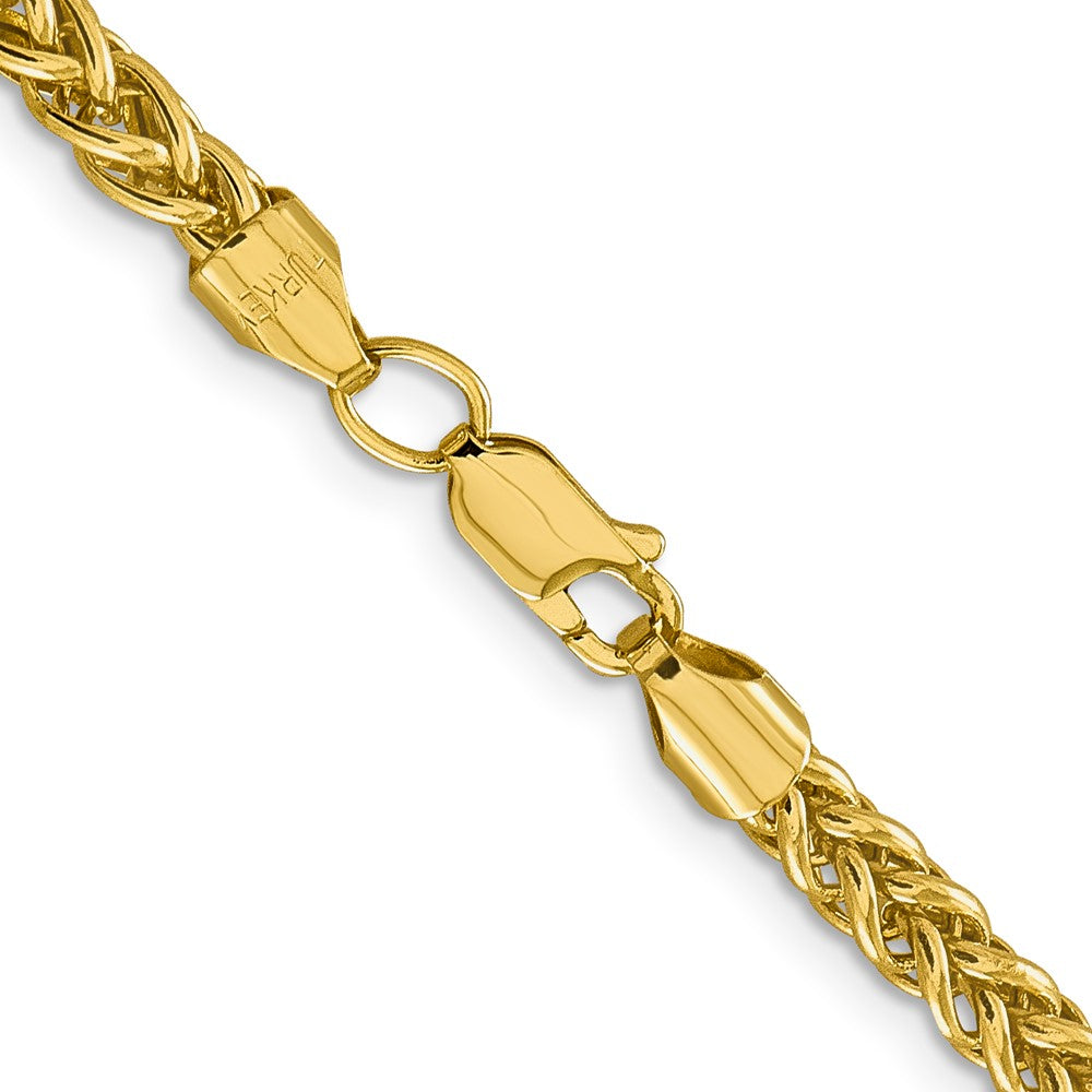 14K 26 inch 4.65mm Semi-Solid 3-Wire Wheat with Lobster Clasp Chain