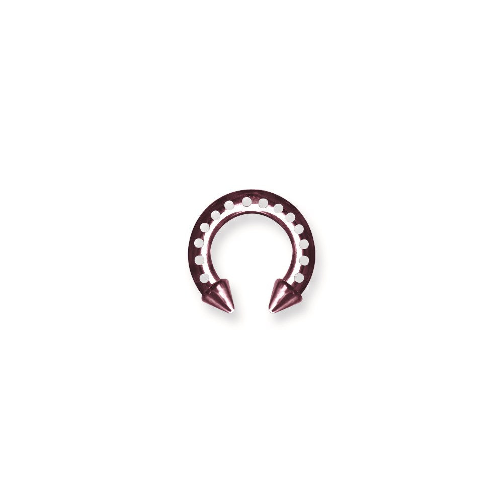 Plated SGSS Industrial Style Circ BB w Cone Ends 6G (4.1mm),7/16(12mm)