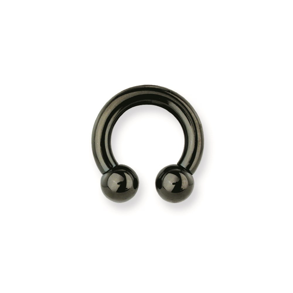 Solid Titanium Circ BB 6G (4.1mm) 5/8 (15mm) Dia Solid Titanium w 2 8mm