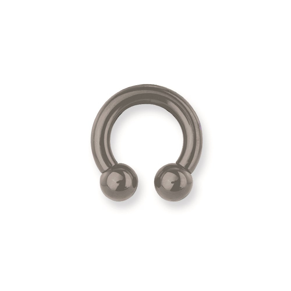 Solid Titanium Circ BB 6G (4.1mm) 5/8 (15mm) Dia Solid Titanium w 2 8mm