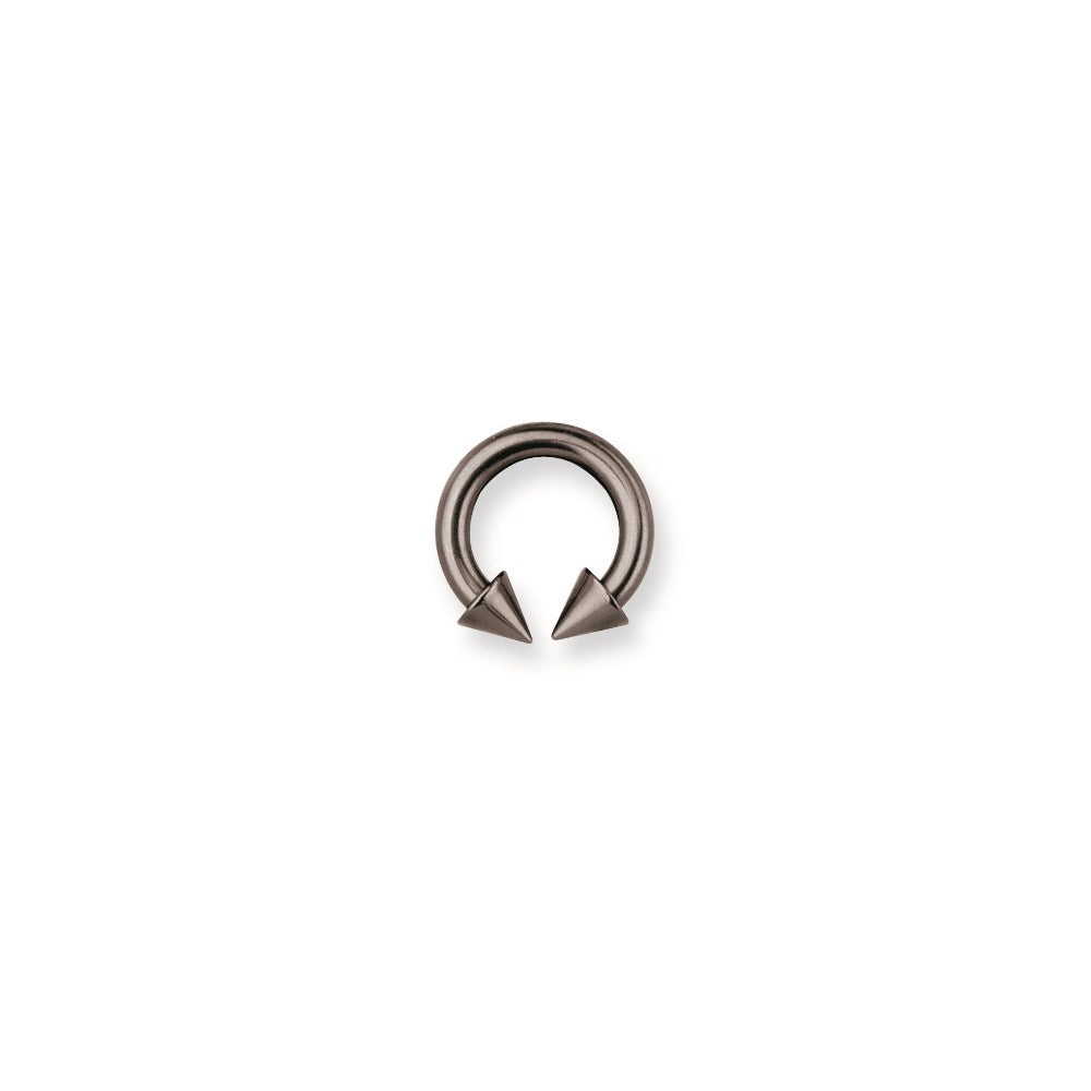 Solid Titanium Circ BB w Titanium Cones 10G (2.6mm) 7/16 (12mm) Dia w 5