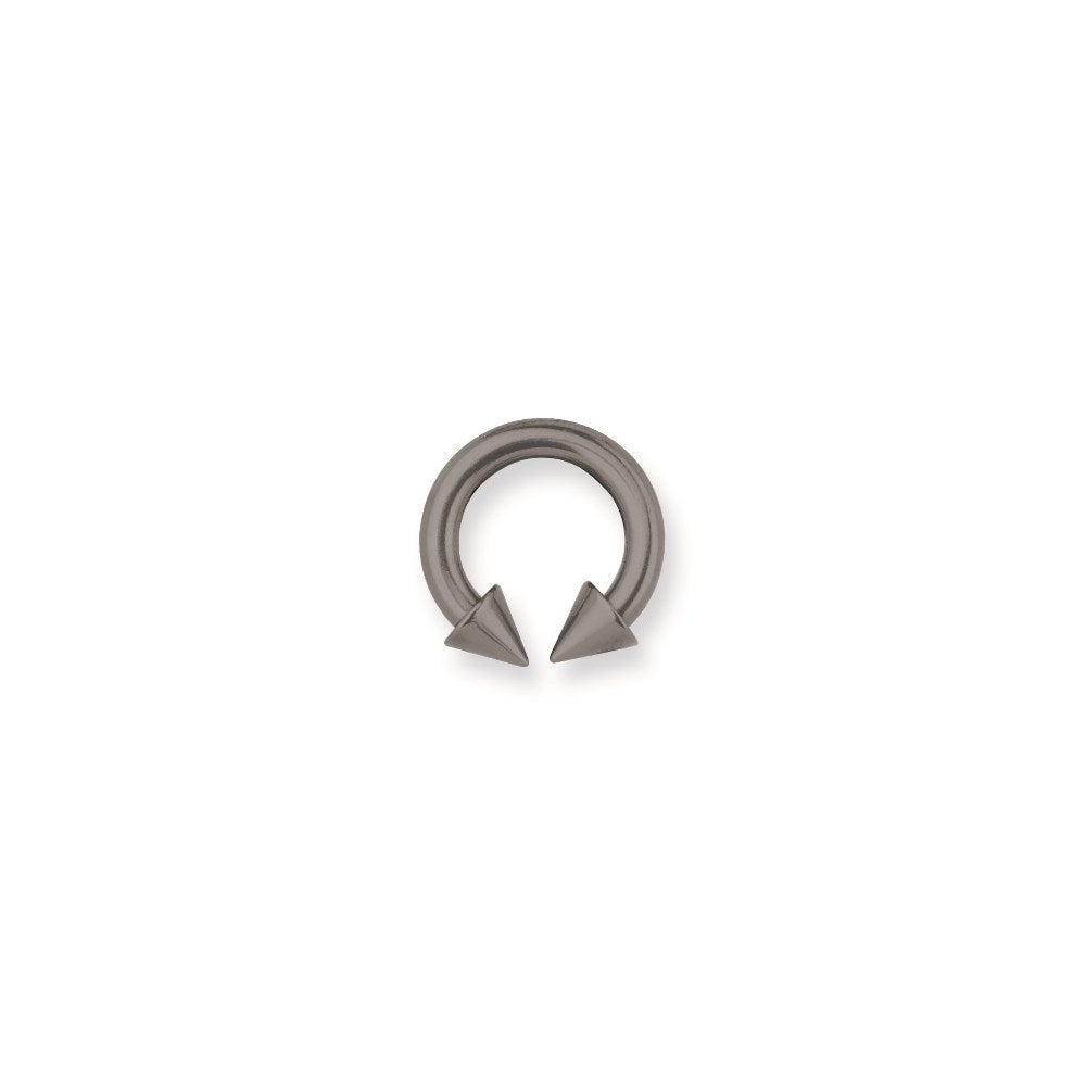 Solid Titanium Circ BB w Titanium Cones 8G (3.2mm) 1/2 (13mm) Dia w 6mm