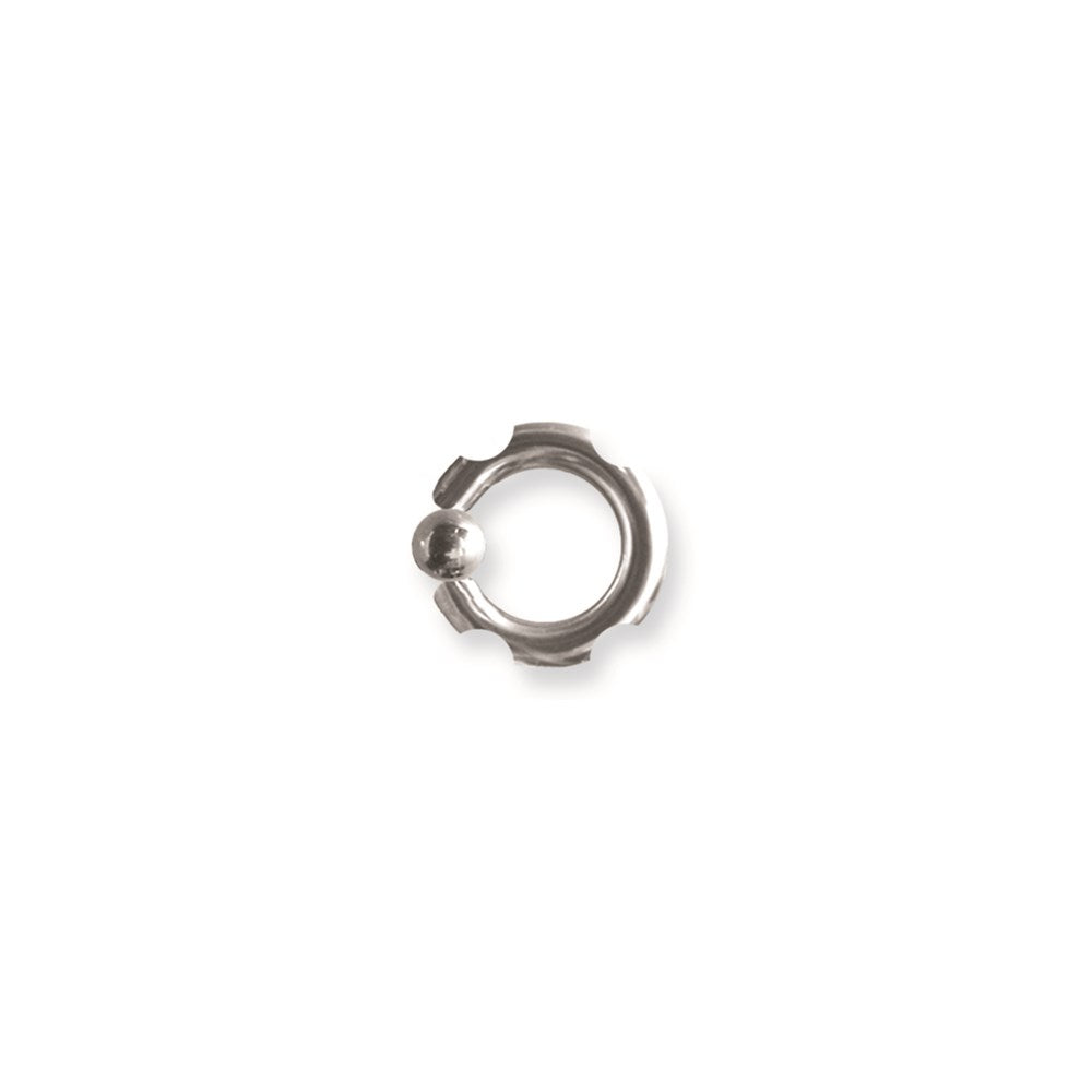 SGSS Notched Captive with Steel Ball 10G 6mm (1/4) 7/16 Diameter