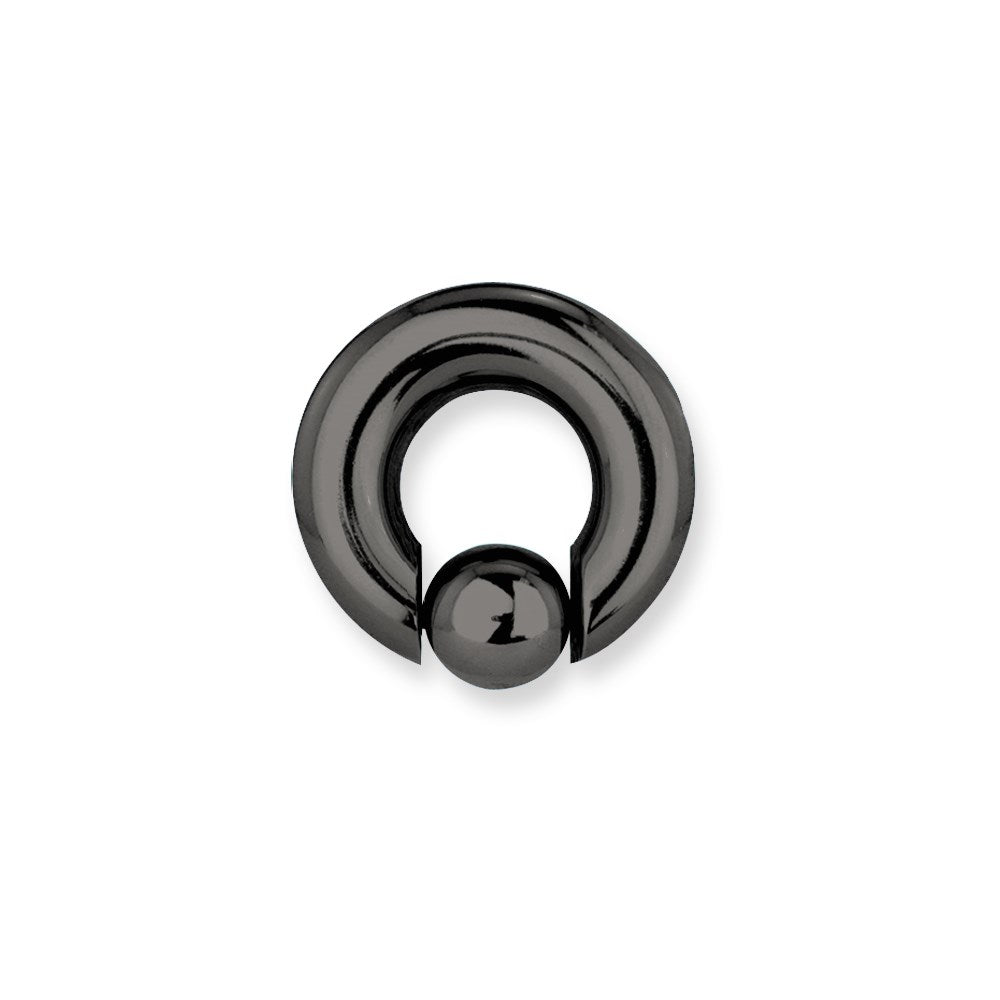 Solid Titanium Captive 00G (9.2mm) 5/8 (15mm) Dia w 12mm Captive Ball U