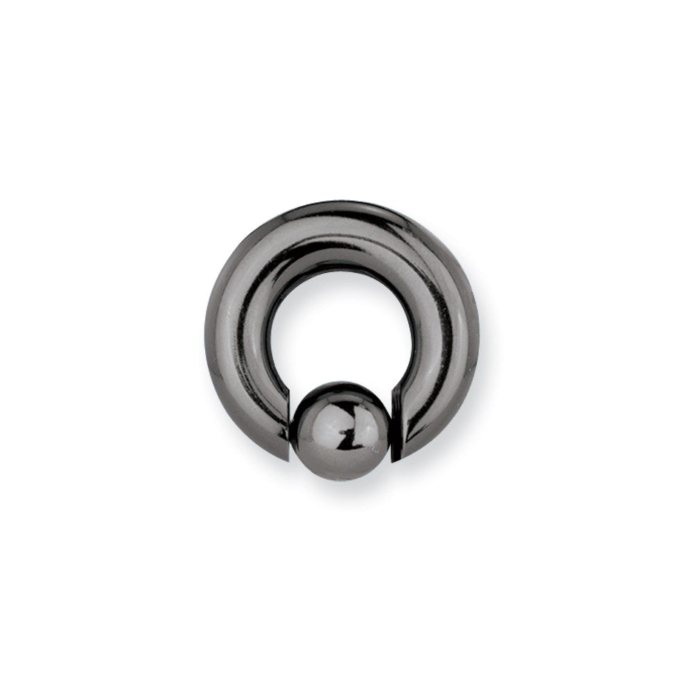 Solid Titanium Captive 2G (6.5mm) 1/2 (13mm) Dia w 10mm Captive Ball Un